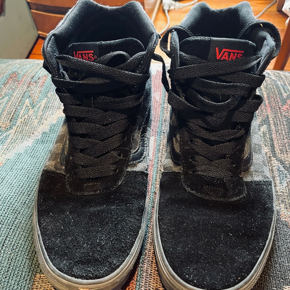 VANS Ward Hi Checkboard Canvas Sneaker